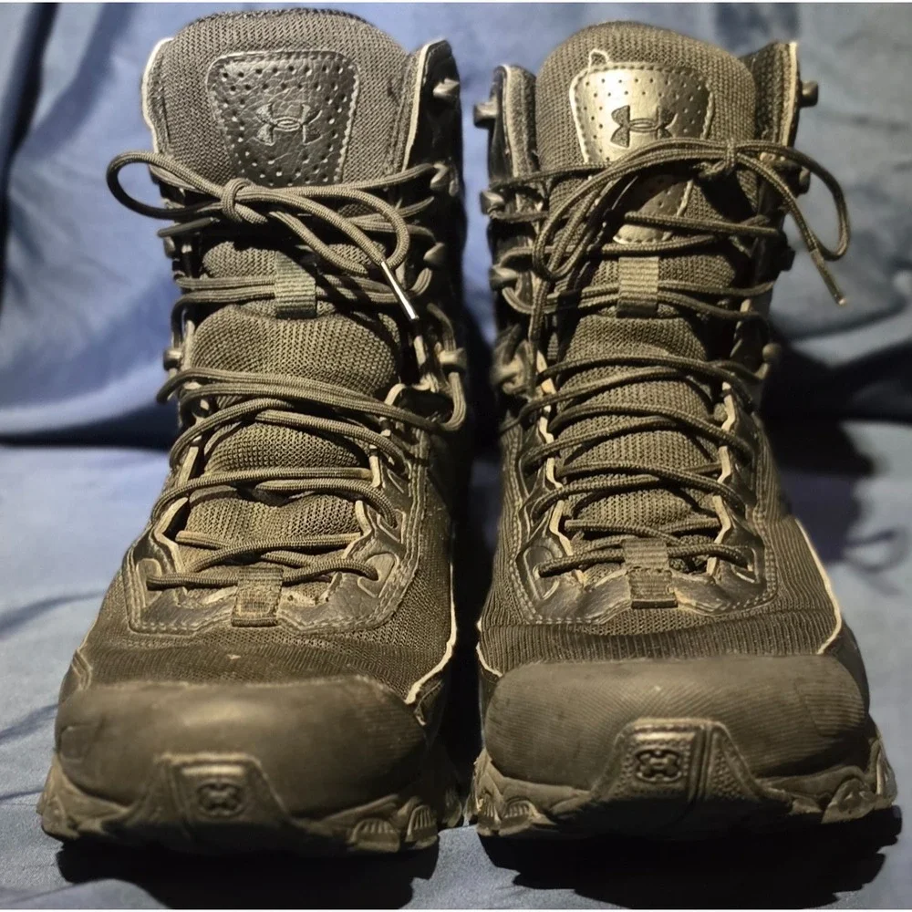 Under Armour Valsetz RTS 1.5 Tactical Boots Men 10.5 Black Lightweight Military - Picture 6 of 8
